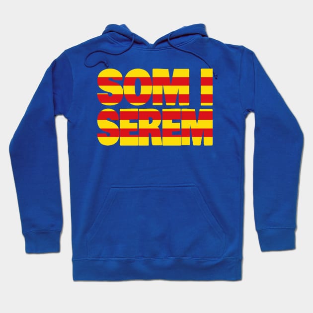 Catalonia Motto Flag Hoodie by Kuni Art